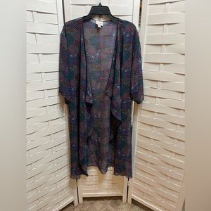 LuLaRoe Sheer Colorful Duster